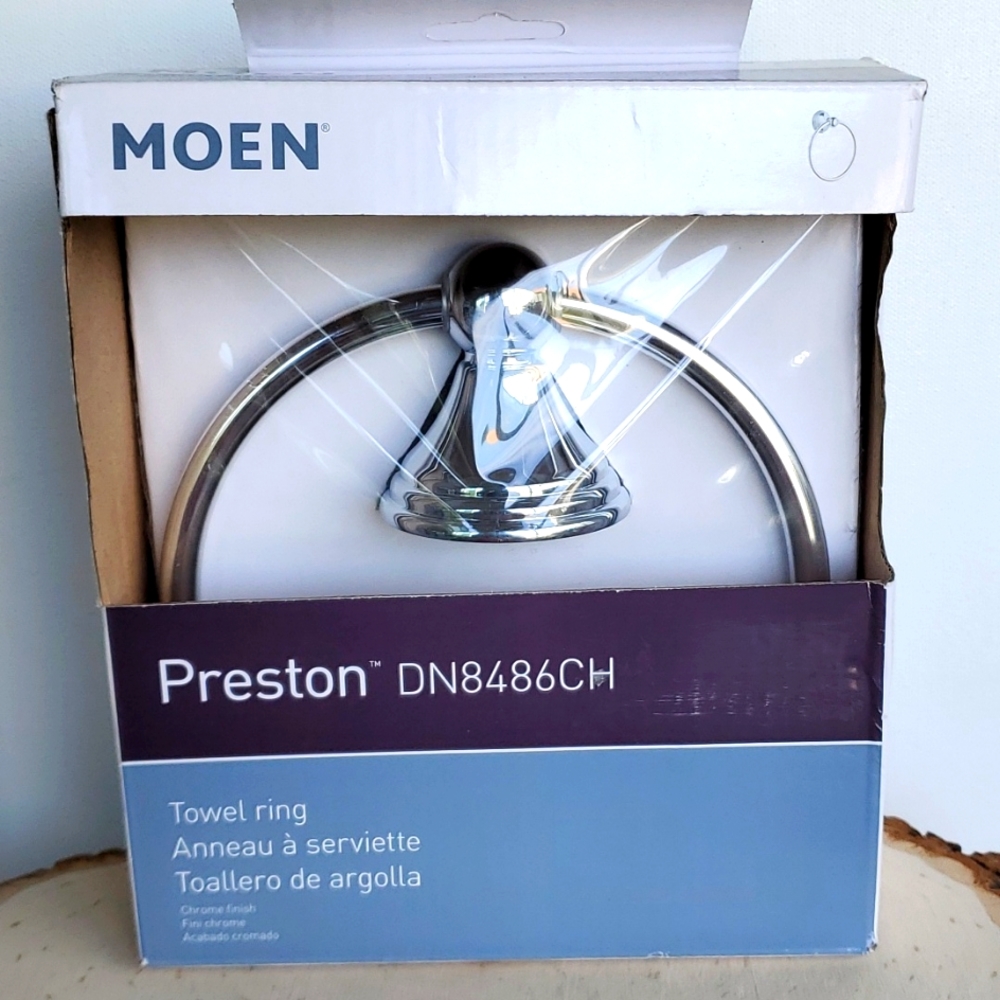 Moen Preston Chrome Finish Towel Ring